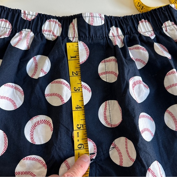 J. Crew Men’s baseball boxer shorts fly cotton woven elastic waist Small NWT - Picture 6 of 13